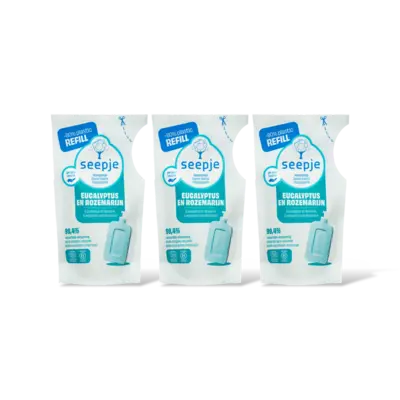 pdp-image-Seepje Handzeep eucalyptus rozemarijn navul 2pk