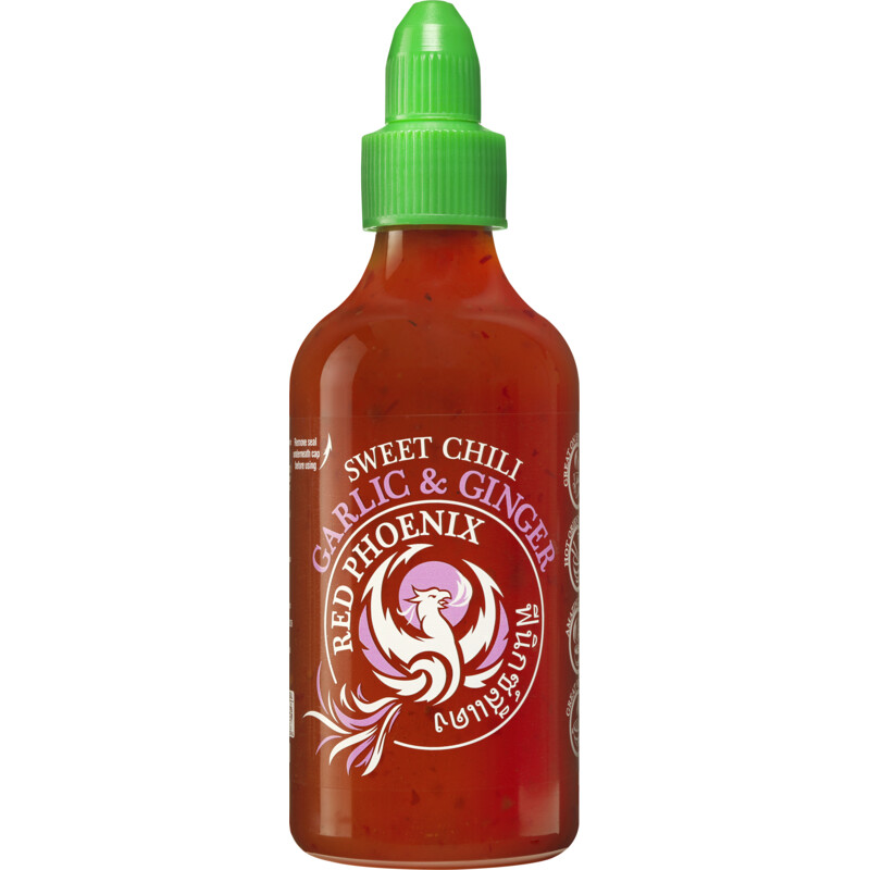 Een afbeelding van Red Phoenix Sweet chili saus gember & knoflook