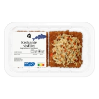 AH Krokante visfilet gegratineerd met kaas