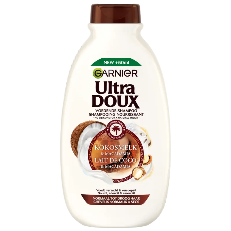 Ultra Doux Shampoo kokosmelk & macadamia bel