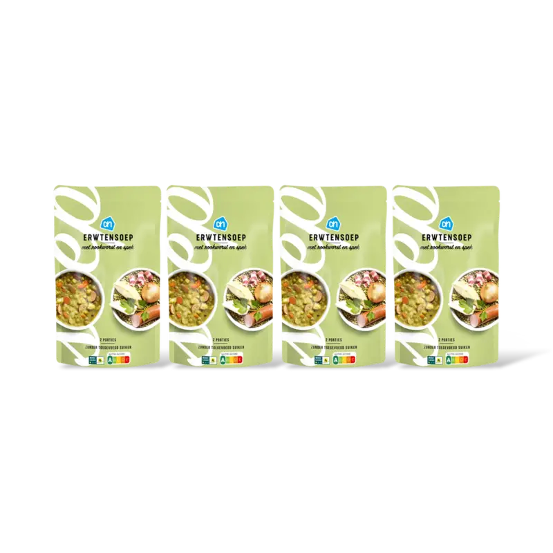 Erwtensoep met rookworst en spek 4-pack
