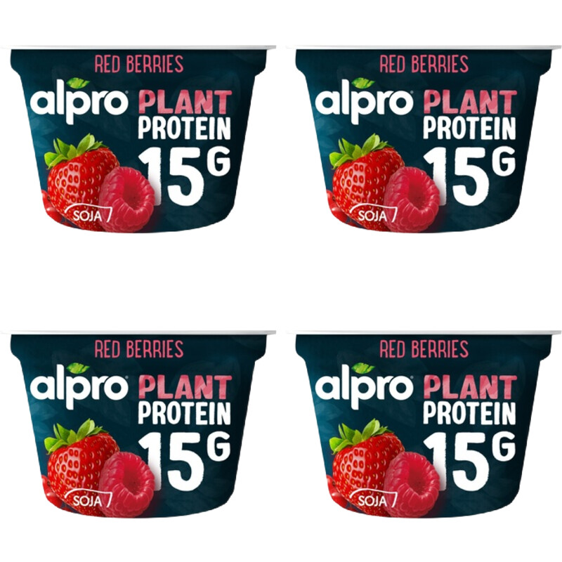 Een afbeelding van Alpro Protein red berries 4-pack