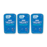 Fish Tales Sardines in water 3-pack