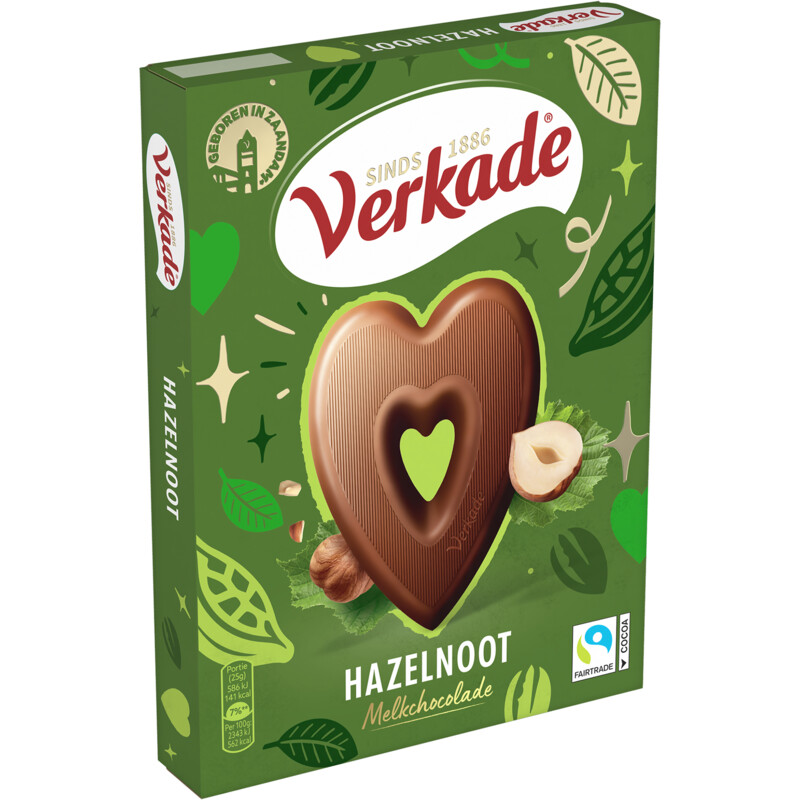 Een afbeelding van Verkade Hart hazelnoot melk