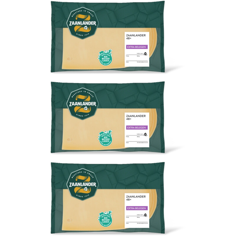 AH Zaanlander Extra belegen 48+ plakken 3-pack