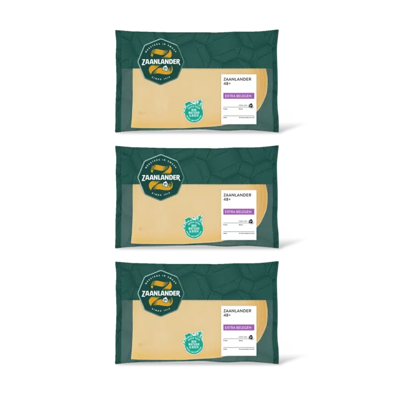 AH Zaanlander Extra belegen 48+ plakken 3-pack