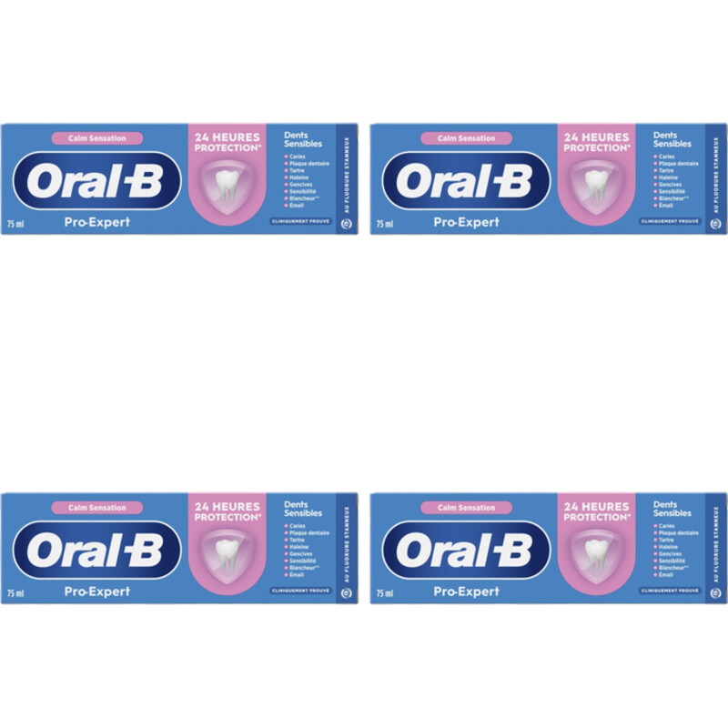 Een afbeelding van Oral-B Pro-expert gevoeligheid tandpasta 4-pack