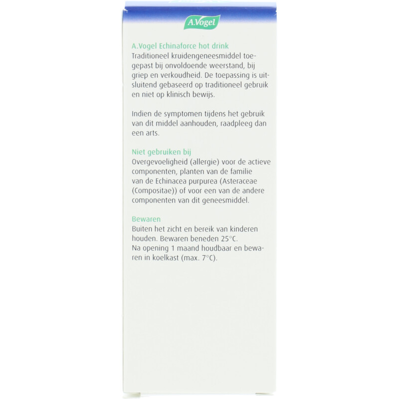 Een afbeelding van A.Vogel Echinaforce hot drink siroop