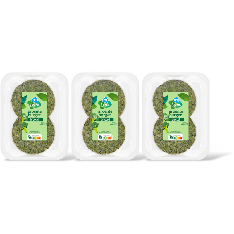 AH Terra Groenteburger broccoli 3-pack