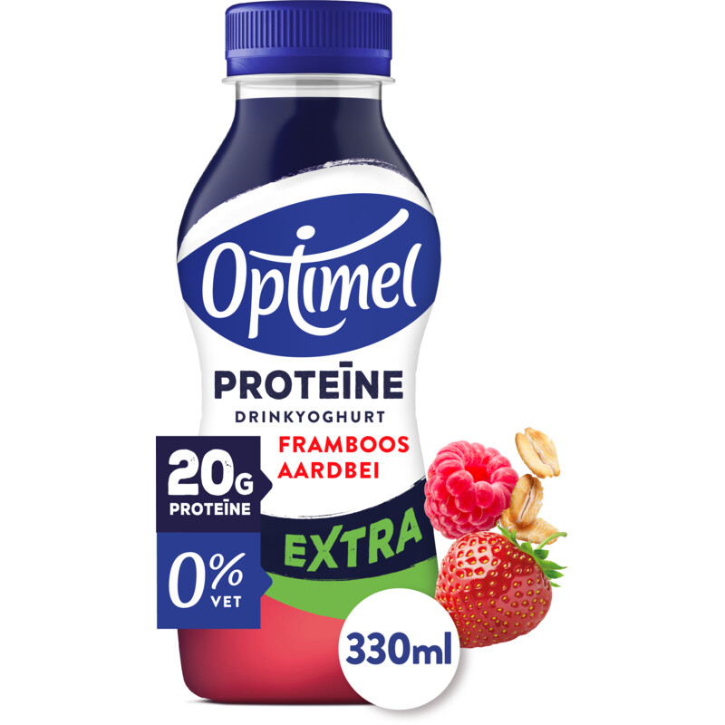 Optimel Proteine extra framboos aardbei