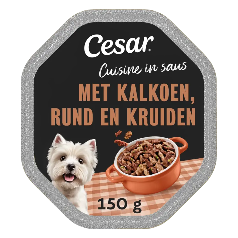 Cuisine in Saus met Malse Kalkoen, Rund en Kruiden