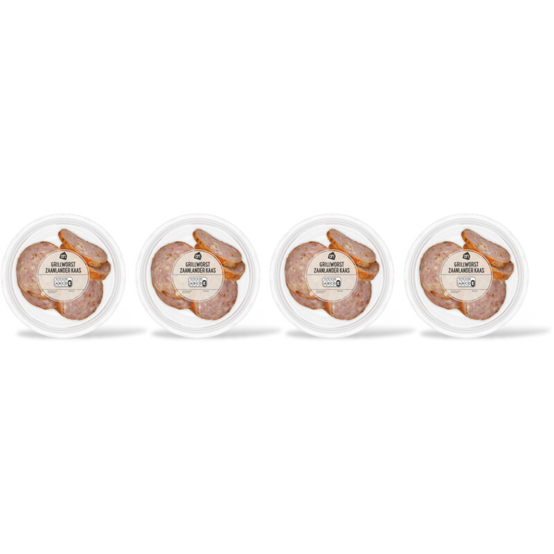 AH Grillworst Zaanlander kaas 4-pack