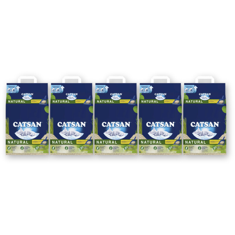 Catsan Natural kattenbakkorrels 5-pack