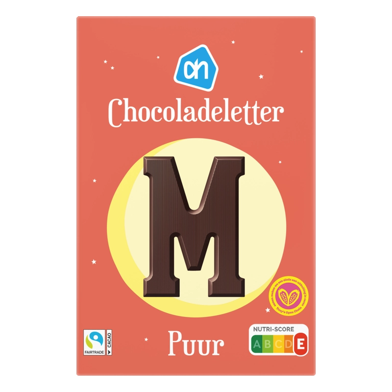 AH Chocoladeletter puur