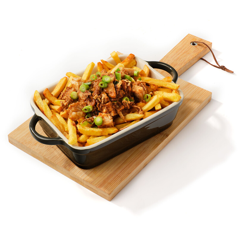 Een afbeelding van AH Loaded fries kip saté