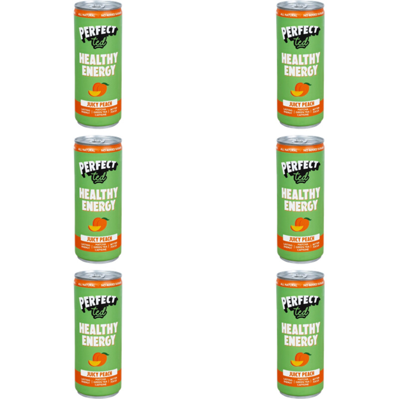Een afbeelding van Perfect Ted Matchajuicy peach 6-pack