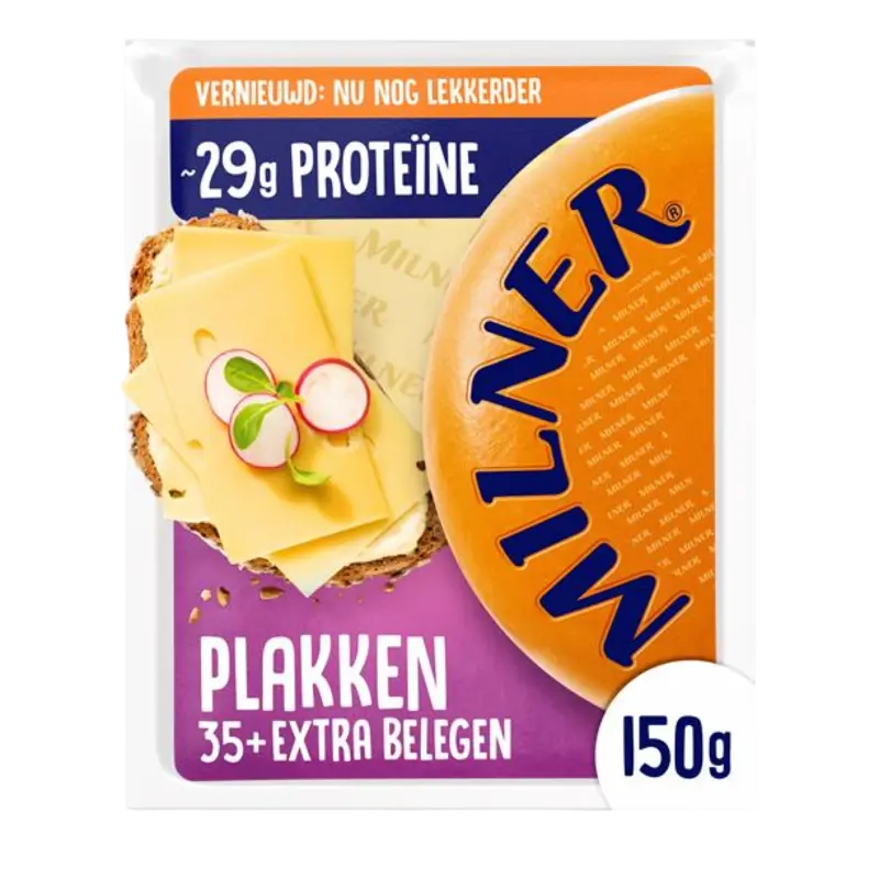 Milner Extra belegen 30+ plakken