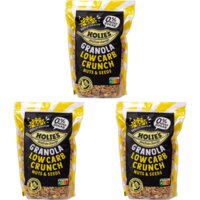 Een afbeelding van Holie's Granola Low Carb Crunch  3-pack