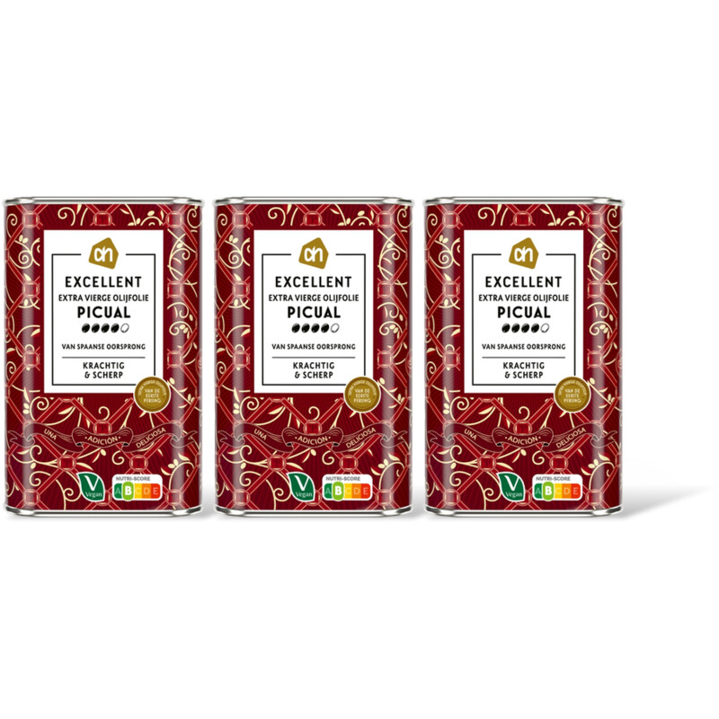 AH Excellent Extra vierge olijfolie picual 3-pack