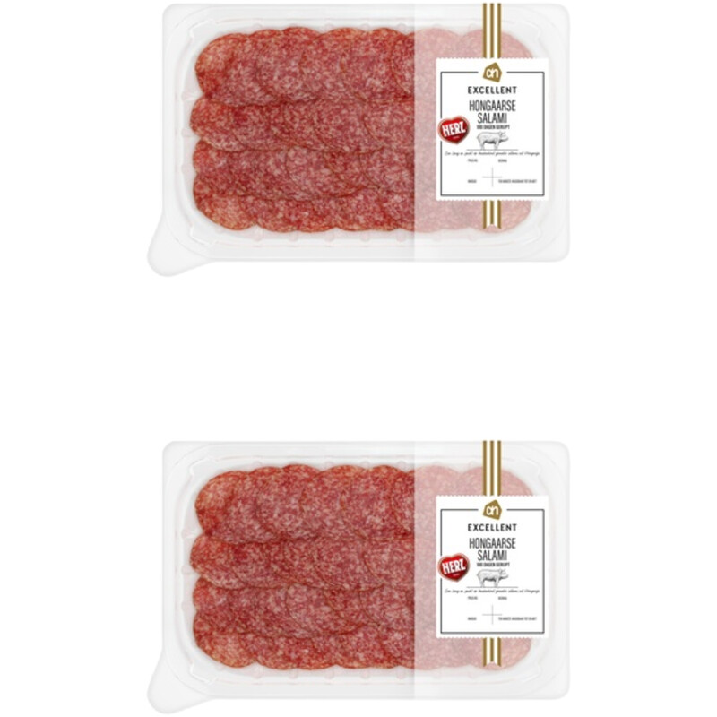 Een afbeelding van AH Excellent Hongaarse salami 2-pack