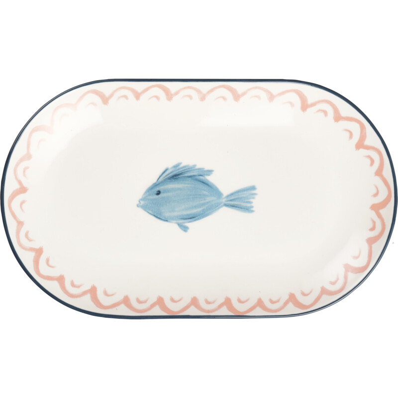 AH Rechthoekig bord vis 25cm