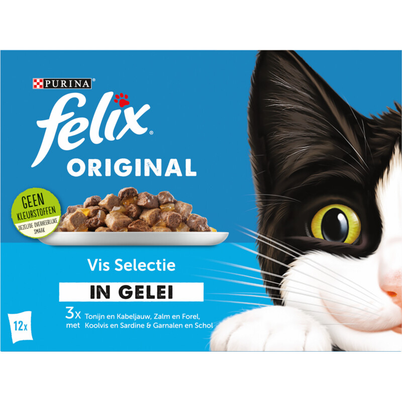 Een afbeelding van Felix Original vis selectie in gelei