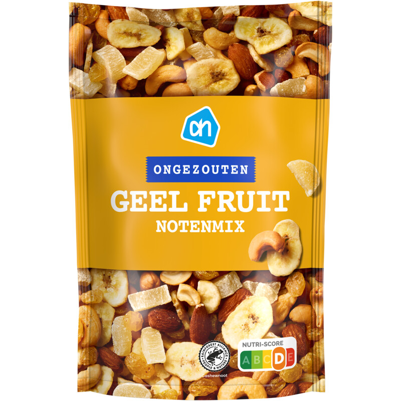 Een afbeelding van AH Geel fruit notenmix ongezouten
