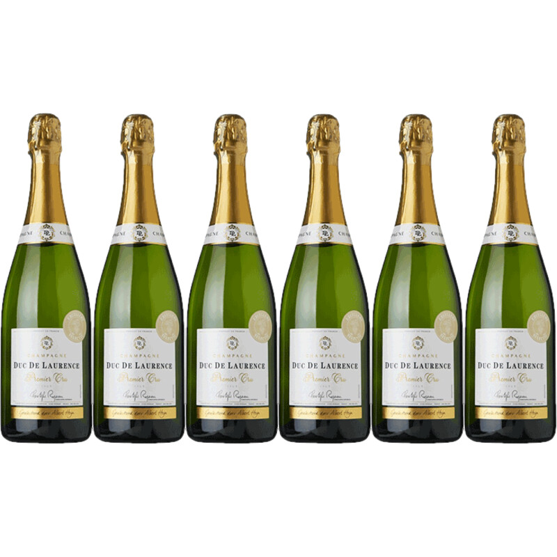 Een afbeelding van AH Excellent Selectie champagne brut Cru 6 flessen