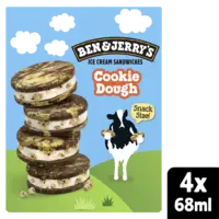 Ben & Jerry's Cookie dough sandwich