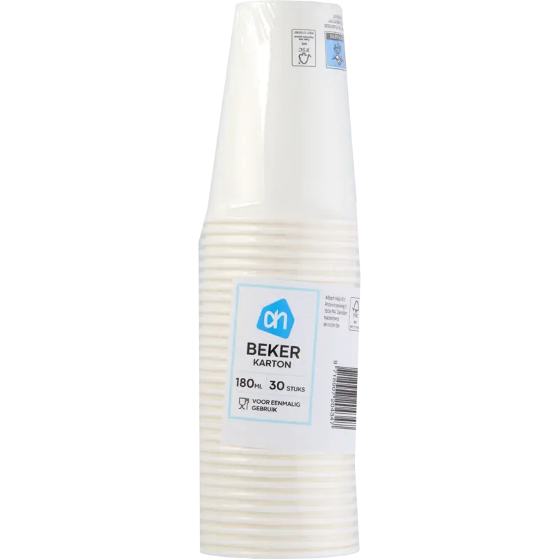 Kartonnen beker wit
