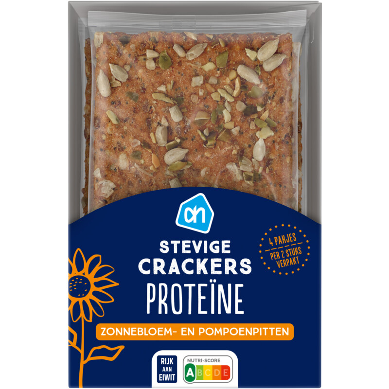 Een afbeelding van AH Proteïne cracker zonne- en pompoenpit pp