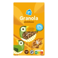 AH Granola pindakaas 0% toegevoegd suiker