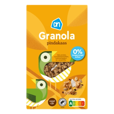 pdp-image-AH Granola pindakaas 0% toegevoegd suiker