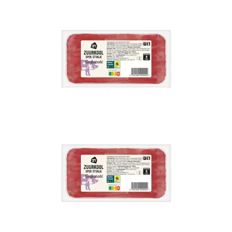 AH Ongekookt zuurkool spek stukje 2-pack