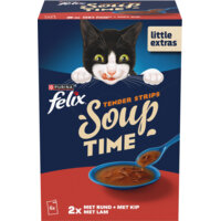 Een afbeelding van Felix Soup tender strips rund kip lam