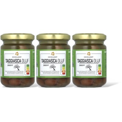 pdp-image-AH Excellent Taggiasca olijf zonder pit 3-pack