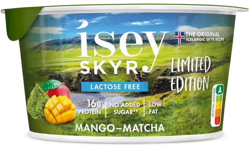 Isey Skyr mango matcha