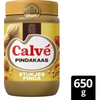 Een afbeelding van Calvé Pindakaas met stukjes pinda