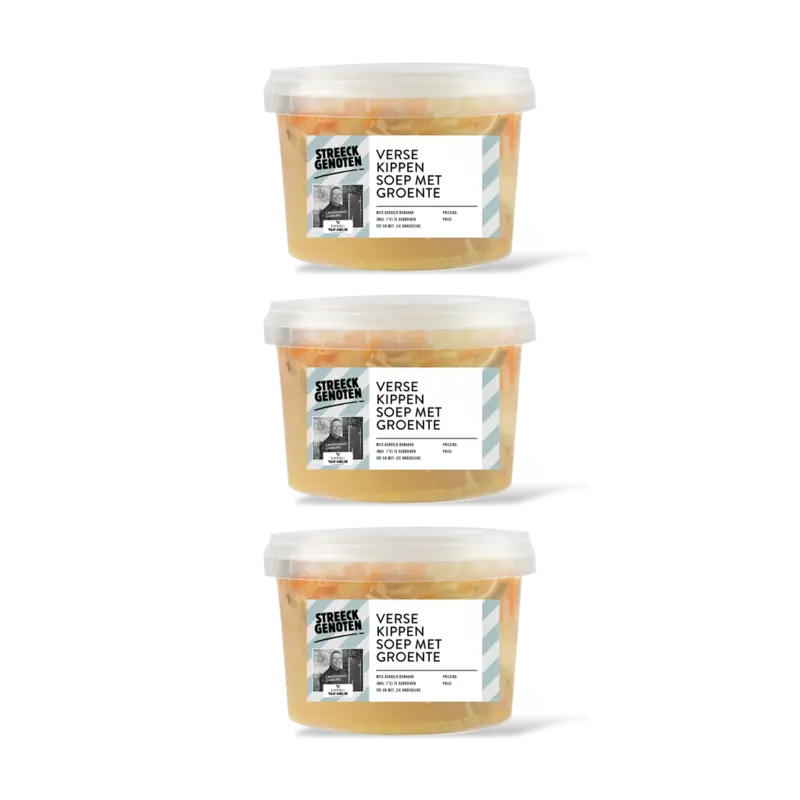 Kippensoep met groente 3-pack