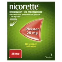 Nicorette Nicotine invisipatch pleister 25mg