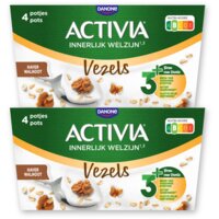 Activia Yoghurt vezels haver walnoot 4pck 2-pack