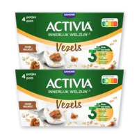 Activia Yoghurt vezels haver walnoot 4pck 2-pack