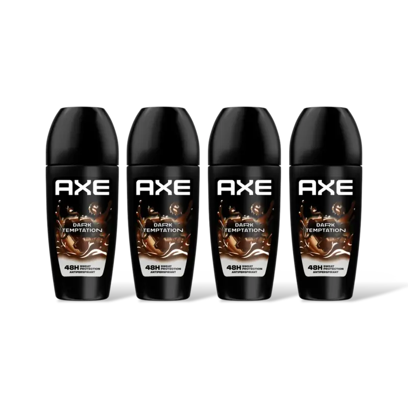 Axe Dark temptation anti sweat roller 4-pack