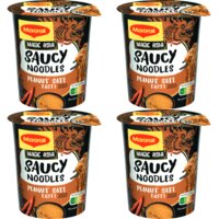 Een afbeelding van Maggi Saucy noodles peanut 4-pack