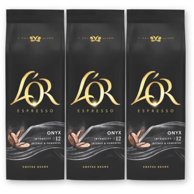L'OR Espresso onyx koffiebonen 3-pack