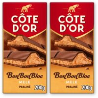 Côte d'Or BonBonBloc praliné melk 2-pack
