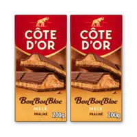 Côte d'Or BonBonBloc praliné melk 2-pack