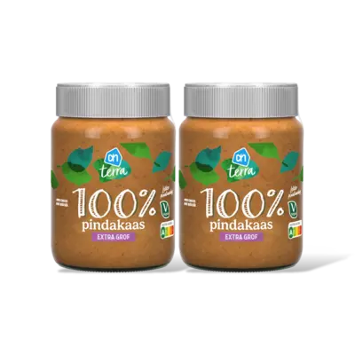 pdp-image-AH Terra Plantaardig 100% pindakaas extr grof 2pk