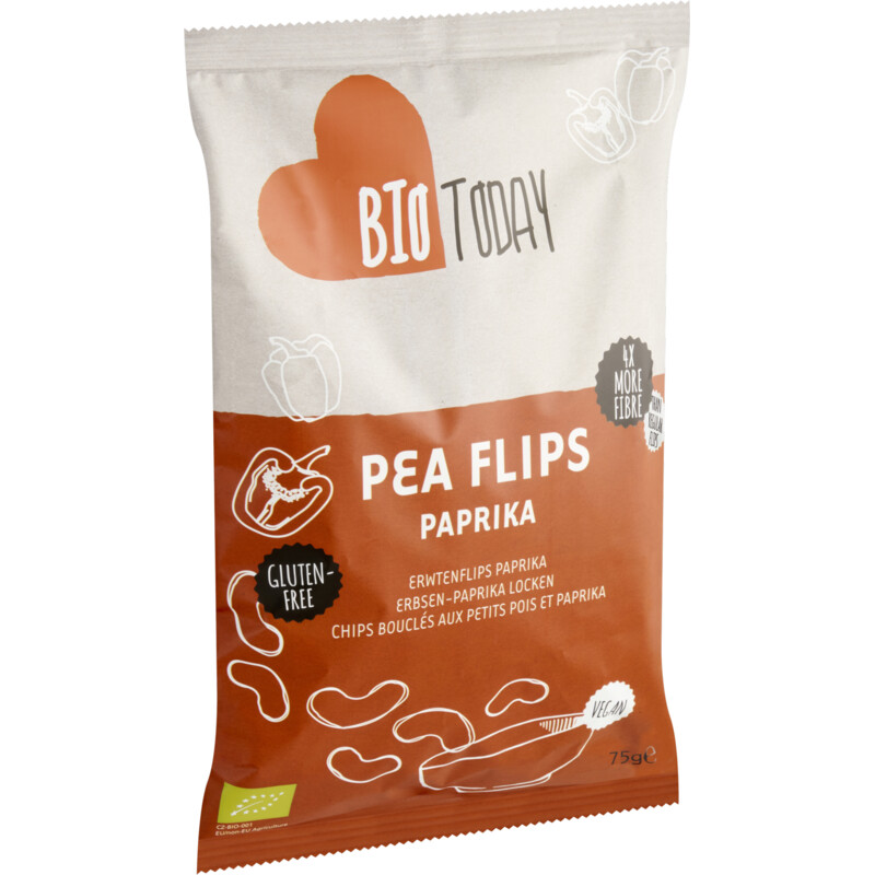 Een afbeelding van BioToday Erwtenflips paprika