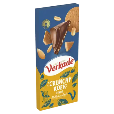 pdp-image-Verkade Crunchy koek pinda melkchocoladereep